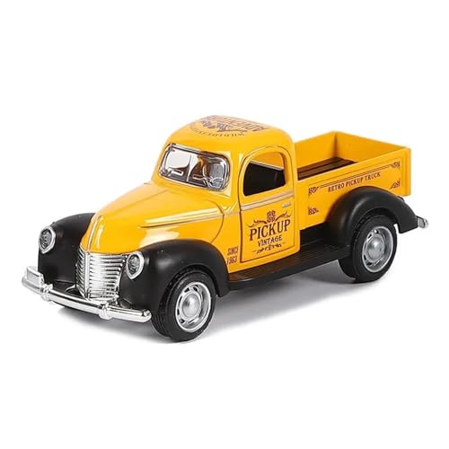 SYYANFEI Modellauto 1:32 Für Legierung Chevrolet Schulbus Klassisches Oldtimermodell Kinderspielzeug Enthusiasten Spielzeugauto(Yellow) von SYYANFEI