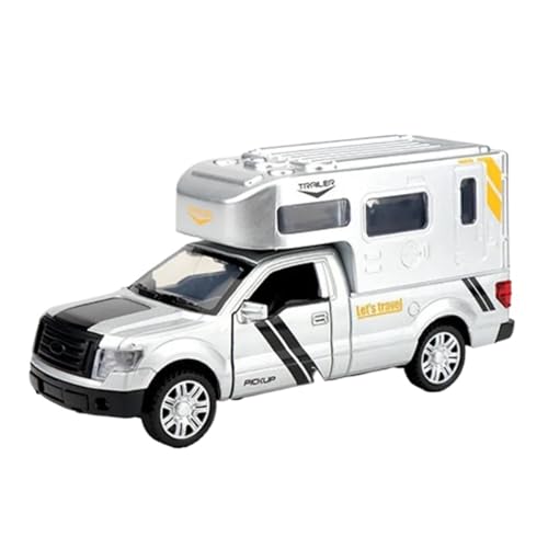 SYYANFEI Casting Car Modell 1:32 Für Luxus-Wohnmobil Freizeit-Druckguss-Camper Metall-Modellauto Von Ton Und Licht Geburtstags- Und Feiertagsgeschenke Spielzeugauto(White) von SYYANFEI