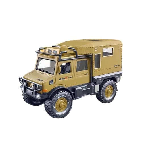 SYYANFEI Modellauto 1:32 Für Metall Wohnmobil Touring Modell Auto Off-Road Junge Spielzeug Sammlung Geschenk Enthusiasten Spielzeugauto(Yellow) von SYYANFEI