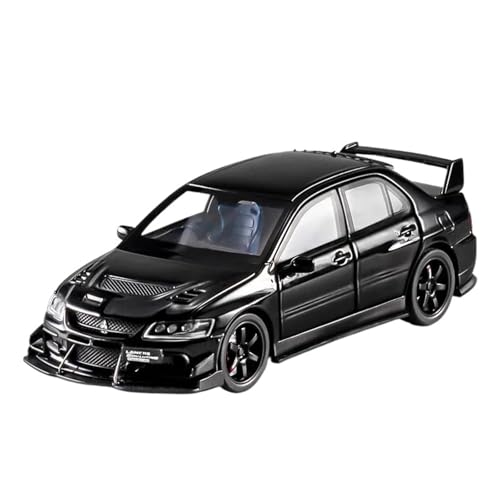 SYYANFEI Casting Car Modell 1:32 Für Mitsubishi Lancer Evolution EVO IX 9 Mit Sound Light Pull Back Fahrzeuge Erwachsene Enthusiasten Junge Geschenk Spielzeugauto(Schwarz) von SYYANFEI