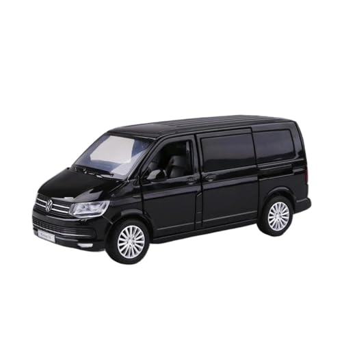 SYYANFEI Casting Car Modell 1:32 Für Multivan T6 MPV Mit Sound Light Pull Back Vehicles Collection Adult Boys Memorial Gifts Spielzeugauto(Schwarz) von SYYANFEI