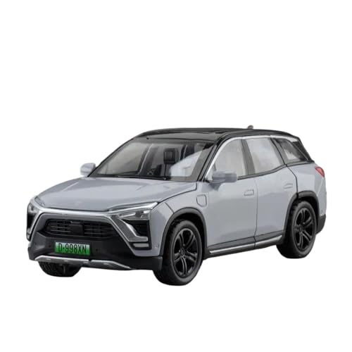 SYYANFEI Casting Car Modell 1:32 Für NIO ES8 Miniatur-Modellauto Spielzeug Legierung Druckguss Fahrzeuge Sound Licht 6 Türen Geöffnet Geschenke Spielzeugauto(Gray) von SYYANFEI