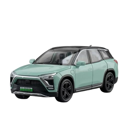 SYYANFEI Casting Car Modell 1:32 Für NIO ES8 Miniatur-Modellauto Spielzeug Legierung Druckguss Fahrzeuge Sound Licht 6 Türen Geöffnet Geschenke Spielzeugauto(Grün) von SYYANFEI