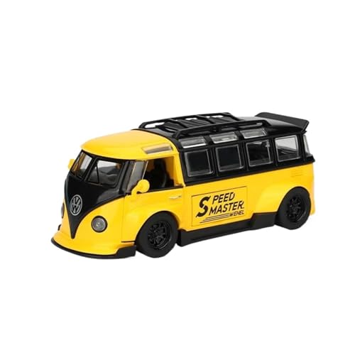 SYYANFEI Casting Car Modell 1:32 Für Volkswagen Bus T1 Modifiziertes VW-Legierungsautomodell Aus Metall Spielzeug Jungen Teenager Und Erwachsene Enthusiasten Spielzeugauto(Yellow) von SYYANFEI