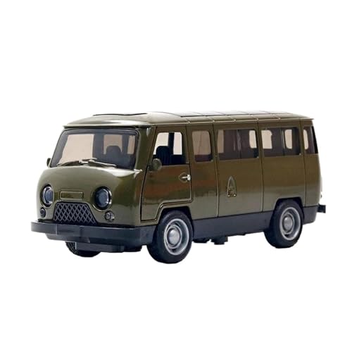SYYANFEI Casting Car Modell 1:36 Für Alloy Vintage Diecast Cute Cartoon Van Pull Back Automodell Für Jungen Und Mädchen Enthusiasten Szene Schmuck Spielzeugauto(Grün) von SYYANFEI