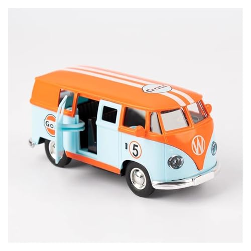 SYYANFEI Modellauto 1:36 Für Bus Transporter Van Gulf Blau Legierung Modell Auto Für Volkswagen T1 Samba Spielzeug Enthusiasten Spielzeugauto(Style 2) von SYYANFEI