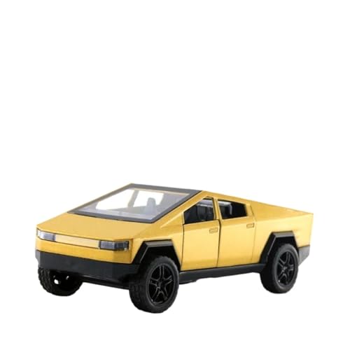 SYYANFEI Casting Car Modell 1:36 Für Legierung Simulation Pickup Truck Modell Auto Fahrzeug Spielzeug Spielzeugauto(Yellow) von SYYANFEI
