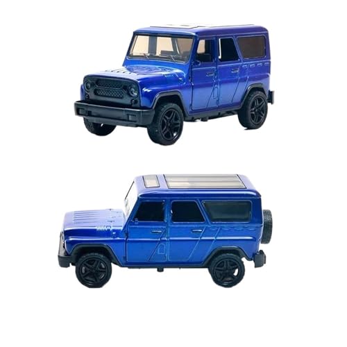 SYYANFEI Casting Car Modell 1:36 Für Legierung Vintage Diecast Auto Modell Pullback Spaß Für Abenteuer Spielzeit Spielzeugauto(Blau) von SYYANFEI