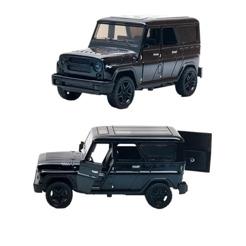 SYYANFEI Casting Car Modell 1:36 Für Legierung Vintage Diecast Auto Modell Pullback Spaß Für Abenteuer Spielzeit Spielzeugauto(Schwarz) von SYYANFEI