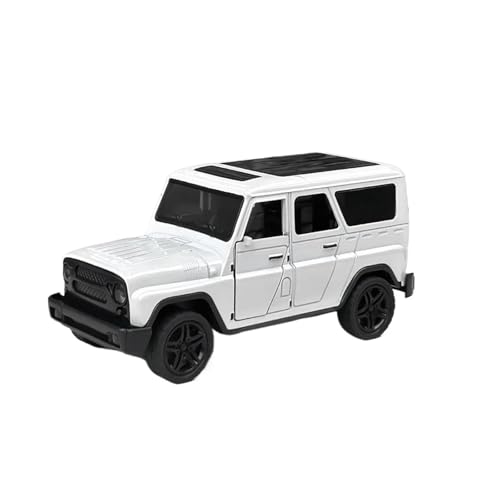 SYYANFEI Casting Car Modell 1:36 Für Legierung Vintage Diecast Auto Modell Pullback Spaß Für Abenteuer Spielzeit Spielzeugauto(White) von SYYANFEI