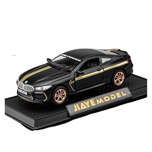 SYYANFEI Casting Car Modell 1:36 Für M8 Legierung Auto Modell Simulation Tür Pull Back Junge Metall Spielzeug Fahrzeuge Sammlung Ornament Spielzeugauto(Schwarz) von SYYANFEI