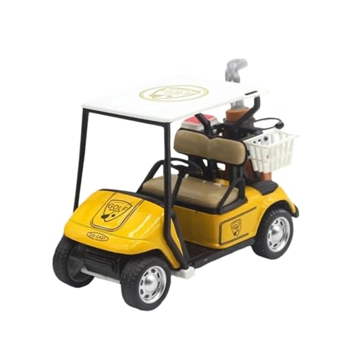 SYYANFEI Casting Car Modell 1:36 Für Mini-Golfwagen-Spielzeug, Rückziehfahrzeug, Geburtstagsgeschenk Spielzeugauto(Yellow) von SYYANFEI