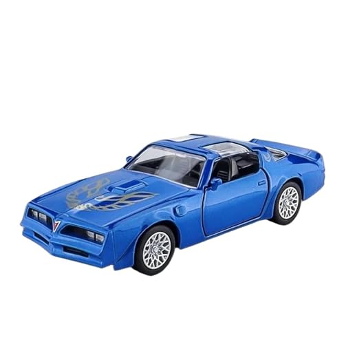 SYYANFEI Casting Car Modell 1:36 Für Pontiac Firebird Legierung Sport Auto Modell Diecast Metall Spielzeug Fahrzeuge Junge Geschenk Spielzeugauto(Blau) von SYYANFEI