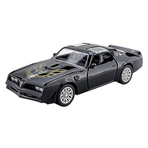 SYYANFEI Casting Car Modell 1:36 Für Pontiac Firebird Legierung Sport Auto Modell Diecast Metall Spielzeug Fahrzeuge Junge Geschenk Spielzeugauto(Schwarz) von SYYANFEI