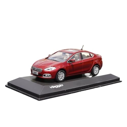 SYYANFEI Casting Car Modell 1:43 Für FIAT Viaggio Miniaturauto Metallfahrzeug Statisches Ornament Sammlung Geschenkdisplay Spielzeugauto(Rot) von SYYANFEI