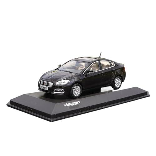 SYYANFEI Casting Car Modell 1:43 Für FIAT Viaggio Miniaturauto Metallfahrzeug Statisches Ornament Sammlung Geschenkdisplay Spielzeugauto(Schwarz) von SYYANFEI