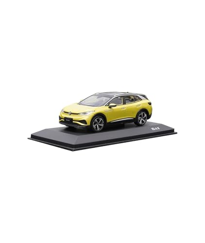 SYYANFEI Casting Car Modell 1:43 Für Volkswagen ID4X Spielzeug Figur Autos Metall Modell Auto Dekoration Display Geschenke Sammlung Spielzeugauto(Yellow) von SYYANFEI