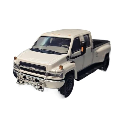 SYYANFEI Casting Car Modell 1:64 Chevrolet Legierung Offroad Pickup Truck Spielzeug Metall Fahrzeug Statische Ornament Spielzeug Sammlung Geschenk Spielzeugauto(White) von SYYANFEI