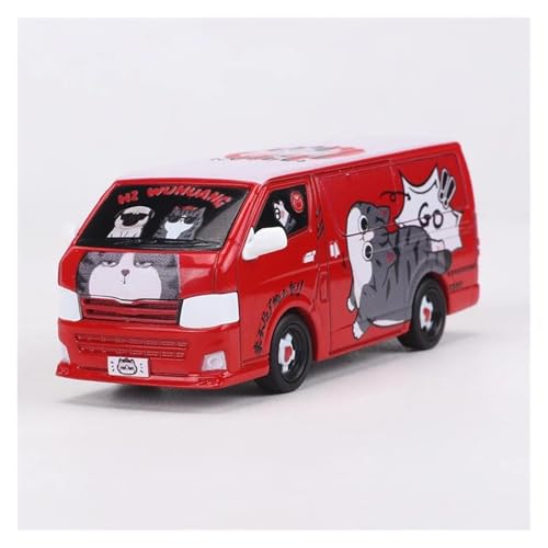 SYYANFEI Casting Car Modell 1:64 Für HIACE 2010 Advan/Supremocat Legierung Modell Spielzeug Auto Hobby Spielzeug Enthusiasten Sammlerstücke Spielzeugauto(Rot) von SYYANFEI