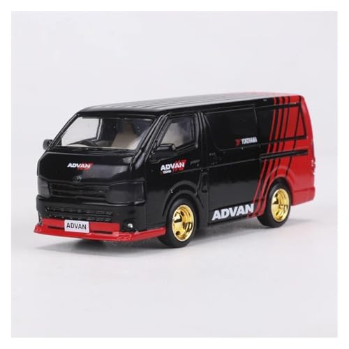 SYYANFEI Casting Car Modell 1:64 Für HIACE 2010 Advan/Supremocat Legierung Modell Spielzeug Auto Hobby Spielzeug Enthusiasten Sammlerstücke Spielzeugauto(Schwarz) von SYYANFEI