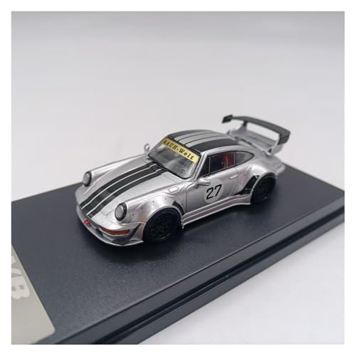 SYYANFEI Casting Car Modell 1:64 Für Porsche RWB 964 Legierung Druckguss Auto Metall Rennwagen Sportwagen Junge Fan Geschenk Spielzeugauto(Gray) von SYYANFEI