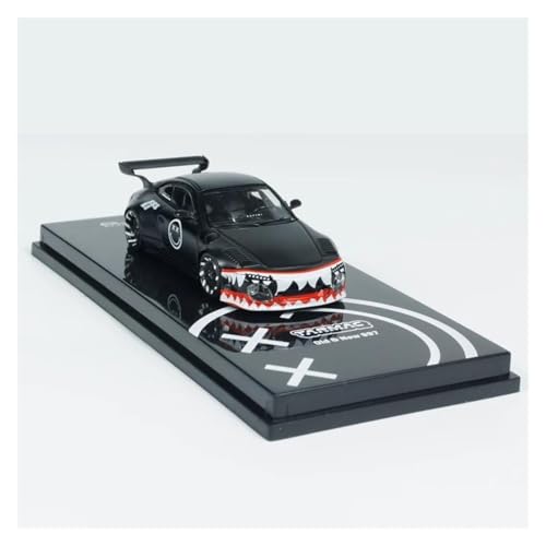 SYYANFEI Casting Car Modell 1:64 Für Tarmac Works 997 Mattschwarzes Legierungsautomodell Sammlung Statisches Ornament Gedenkgeschenk Für Erwachsene Spielzeugauto von SYYANFEI