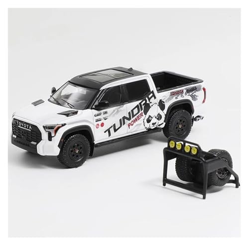 SYYANFEI Casting Car Modell 1:64 Für Tundra Legierung Pickup Modell LKW Weiß Schwarz Hobby Spielzeug Enthusiasten Sammlerstücke Spielzeugauto(Style 2) von SYYANFEI