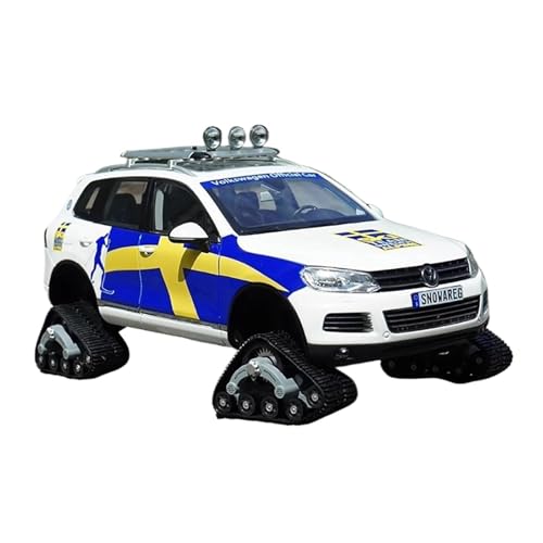 SYYANFEI Casting Car Modell Druckguss 1:18 Für Maßstab Volkswagen Touareg Modifiziertes Offroad-Schneemobil Simulation Legierung Automodell HomeforDecoration Metallornamente Spielzeugauto(Blau) von SYYANFEI