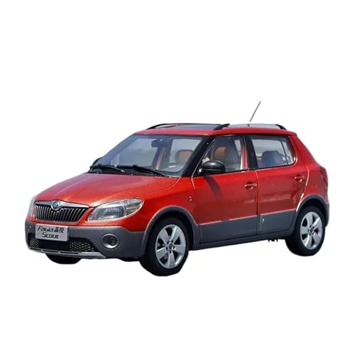 SYYANFEI Casting Car Modell Druckguss 1:18 Für Skoda Fabia Scout Simulation Legierung Statische Auto Modell Fans Sammlung Hause Dekoration Metall Ornamente Spielzeugauto(Rot) von SYYANFEI