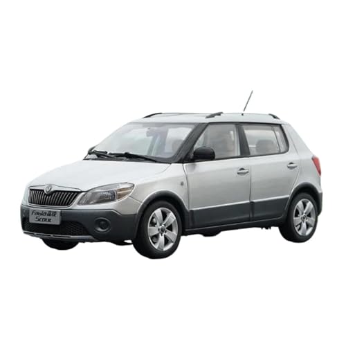 SYYANFEI Casting Car Modell Druckguss 1:18 Für Skoda Fabia Scout Simulation Legierung Statische Auto Modell Fans Sammlung Hause Dekoration Metall Ornamente Spielzeugauto(White) von SYYANFEI