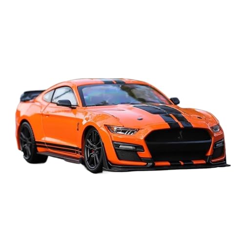 SYYANFEI Casting Car Modell Druckguss 1:24 Für Maßstab Ford Mustang Shelby Gt 500 Simulation Legierung Statische Modell Fan Sammlung Hause Dekoration Metall Für Ornamente Spielzeugauto(Orange) von SYYANFEI