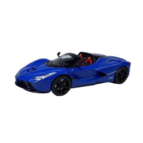 SYYANFEI Casting Car Modell Druckguss 1:24 für Maßstab Ferrari Lafa 70. Jubiläumsausgabe Simuliertes Automodell aus Legierung Fan-Kollektion Hofortme Dekoration Metallornament Spielzeugauto(Blau) von SYYANFEI