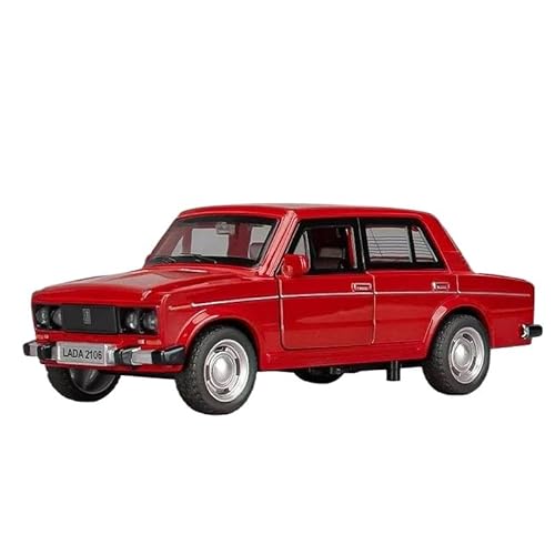 SYYANFEI Casting Car Modell Druckguss 1:32 Für Maßstab Lada Legierung Auto Modell Fahrzeuge Metall Altes Auto Modell Simulation Sammlung Spielzeug Geschenk Spielzeugauto(Rot) von SYYANFEI