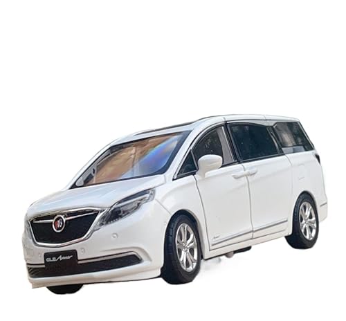 SYYANFEI Casting Car Modell Druckguss 1:32 Für Verhältnis Buick GL8 Lenkungsdämpfer Junge Spielzeug Simulation Legierung Ton Und Licht Erwachsenen Sammlung Ornamente Automodelle Spielzeugauto(White) von SYYANFEI