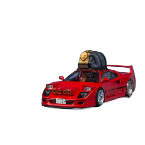SYYANFEI Casting Car Modell Ferrari F40 1:64 Für Legierung Sport Auto Simulation Metall Rennwagen Modell Statische Dekoration Urlaub Geschenk Spielzeugauto(Red 2) von SYYANFEI