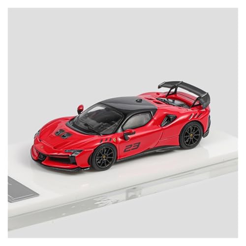 SYYANFEI Casting Car Modell Ferrari SF90 XX 1:64 Für Legierungssportwagen-Metallrennwagenmodellartefakte Sammlergeschenke Spielzeugauto(Rot) von SYYANFEI