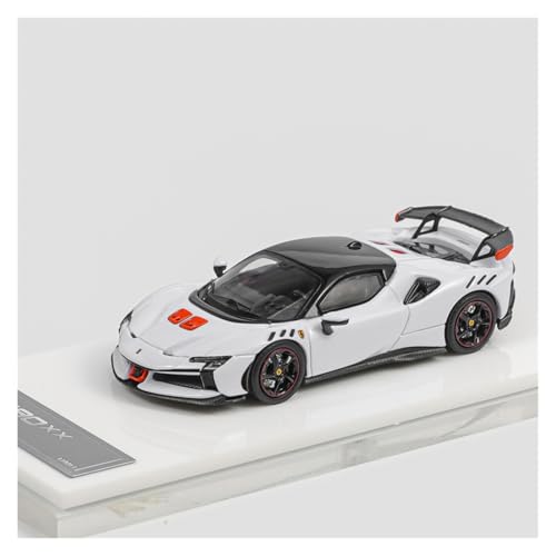 SYYANFEI Casting Car Modell Ferrari SF90 XX 1:64 Für Legierungssportwagen-Metallrennwagenmodellartefakte Sammlergeschenke Spielzeugauto(White) von SYYANFEI