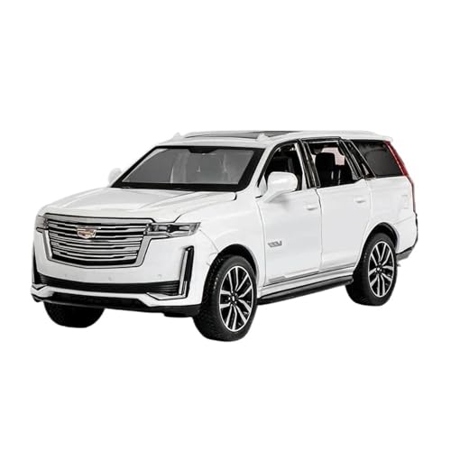 SYYANFEI Casting Car Modell Maßstabgetreue Nachbildung 1:32 Für Cadillac Escalade Geländewagen Druckguss-Metalllegierung Modellauto Sound Light Pull Back Collection Toy Gifforts Spielzeugauto(White) SYYANFEI Casting Car Modell Maßstabgetreue Nachbildung 1:32 Für Cadillac Escalade Geländewagen Druckguss-Metalllegierung Modellauto Sound Light Pull Back Collection Toy Gifforts Spielzeugauto(White) von SYYANFEI