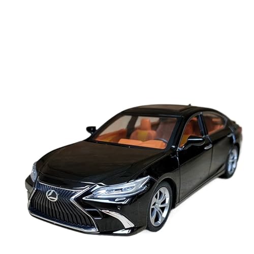 SYYANFEI Guss Auto Modell 1:24 Für Lexus ES300H Lexus Limousine Druckgussmetall Miniaturauto Simulation Sound Und Licht Ornamente Spielzeugauto Fahrzeuge spielzeugauto(Schwarz) von SYYANFEI