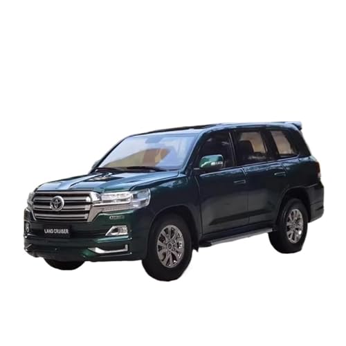 SYYANFEI Guss Auto Modell Maßstab 1:18 Für Die Gedenksammlung des Land Cruiser LC200 Special Edition Aus Metall Im Druckgussverfahren Fahrzeuge spielzeugauto(Grün) von SYYANFEI