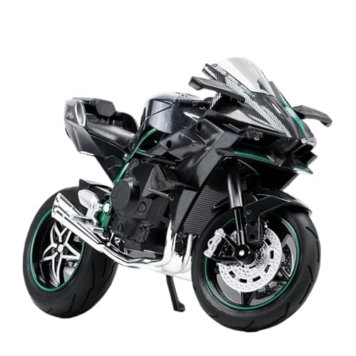 SYYANFEI Mini Alloy Motorrad Model 1:10 Für Kawasaki H2 Simulation Druckguss Metall Motorrad Form Spielzeug Modell Sammlung Statische Ornamente Druckguss-Nachbildung von SYYANFEI