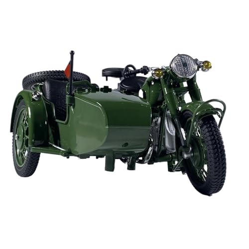SYYANFEI Mini Alloy Motorrad Model 1:10 Für Ural M72 Beiwagen Motorrad Legierung Metall Druckguss Modell Spielzeug Fahrzeuge Klassische Home Interior Hobbies Druckguss-Nachbildung von SYYANFEI