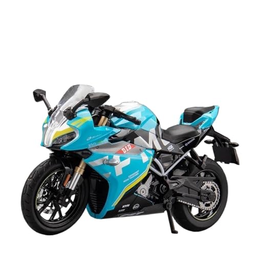 SYYANFEI Mini Alloy Motorrad Model 1:12 Für CFMOTO 250SR Racing Alloy Motorrad Druckgussmodell Sound Light Spielzeug Sammeln Dekorative Ornamente Druckguss-Nachbildung(Blau) von SYYANFEI