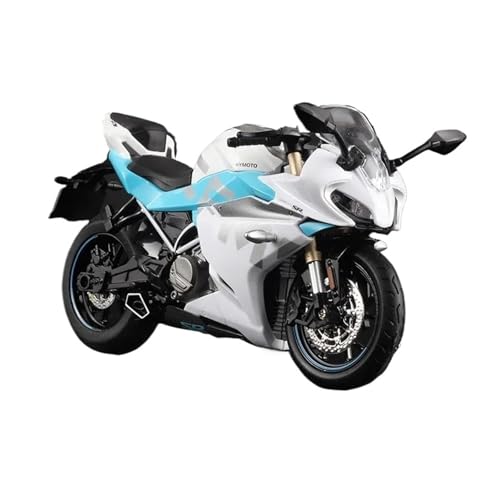 SYYANFEI Mini Alloy Motorrad Model 1:12 Für CFMOTO 250SR Racing Alloy Motorrad Druckgussmodell Sound Light Spielzeug Sammeln Dekorative Ornamente Druckguss-Nachbildung(White) von SYYANFEI