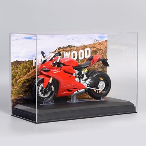 SYYANFEI Mini Alloy Motorrad Model 1:12 Für Ducati 1199 Alloy Diecast Motorradmodell Sammlerstücke Hobby Ornamente Freunde Druckguss-Nachbildung(Red-C) von SYYANFEI