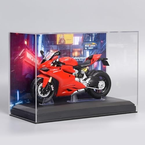 SYYANFEI Mini Alloy Motorrad Model 1:12 Für Ducati 1199 Alloy Diecast Motorradmodell Sammlerstücke Hobby Ornamente Freunde Druckguss-Nachbildung(Red-E) von SYYANFEI