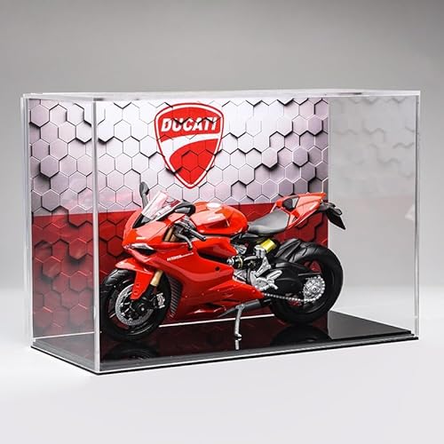 SYYANFEI Mini Alloy Motorrad Model 1:12 Für Ducati 1199 Alloy Diecast Motorradmodell Sammlerstücke Hobby Ornamente Freunde Druckguss-Nachbildung(Red-F) von SYYANFEI