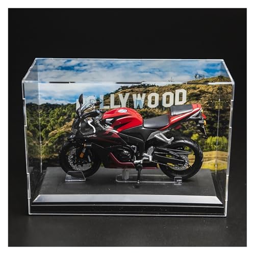 SYYANFEI Mini Alloy Motorrad Model 1:12 Für Honda CBR600RR Motorsport Motorrad Modell Metall Fahrzeug Statische Display Sammlung Geschenk Druckguss-Nachbildung(Black-B) von SYYANFEI