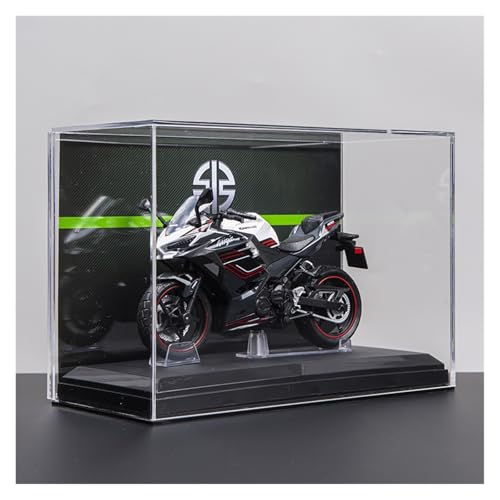 SYYANFEI Mini Alloy Motorrad Model 1:12 Für Kawasaki Ninja 400 Motorrad Legierung Modell Autos Spielzeug Statische Display Fahrzeug Souvenir Geschenk Druckguss-Nachbildung(Black-A) von SYYANFEI