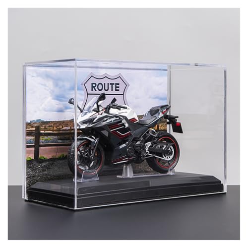 SYYANFEI Mini Alloy Motorrad Model 1:12 Für Kawasaki Ninja 400 Motorrad Legierung Modell Autos Spielzeug Statische Display Fahrzeug Souvenir Geschenk Druckguss-Nachbildung(Black-B) von SYYANFEI